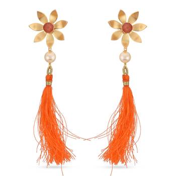 Orange earrings 2