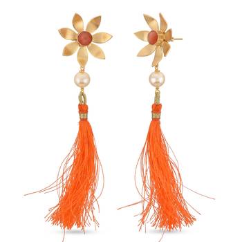 Orange earrings 3