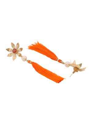 Orange earrings 4