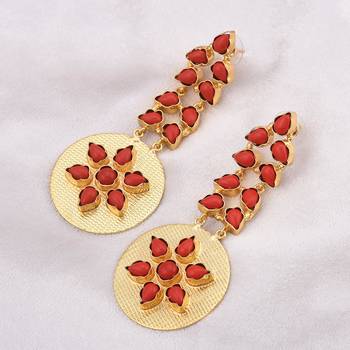 Red earrings 1