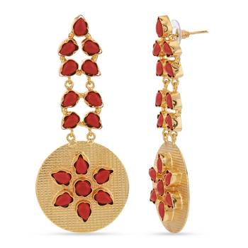 Red earrings 3