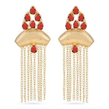 Red earrings 1