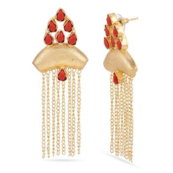 Red earrings 2