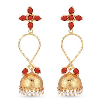 Red earrings 1