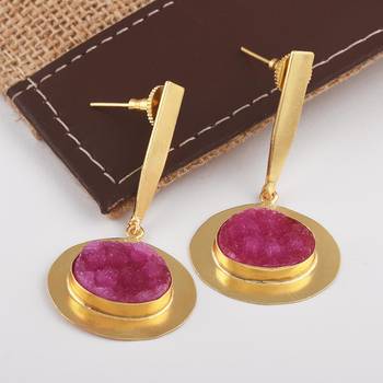 Pink earrings 1