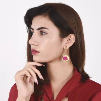 Pink earrings 2