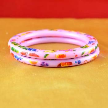 gold moti stone cz polki kundun meenakari pearl bangle kara size-2.4,2.6 2