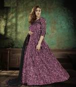 Black sequins net salwar