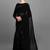 Black plain chiffon saree with blouse