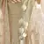 Double Spanish Cream Dori, Thread and Sequins Embroidered with stone work crepe semi stitched lehenga
