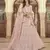 Glamorous Watusi Pink Colored Dori, Thread and Sequins Embroidered with stone work Crepe Fabric Lehenga choli for bride