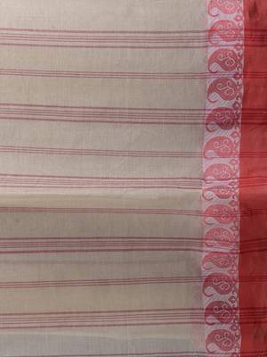 Beige Woven Pure Cotton Saree Without Blouse 5