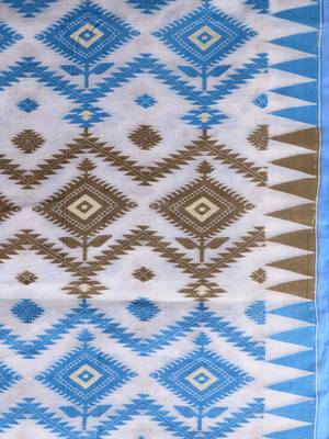 Off white woven silk cotton saree  5