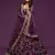 royal purple embroidered net lehenga set choli with dupatta with dupatta