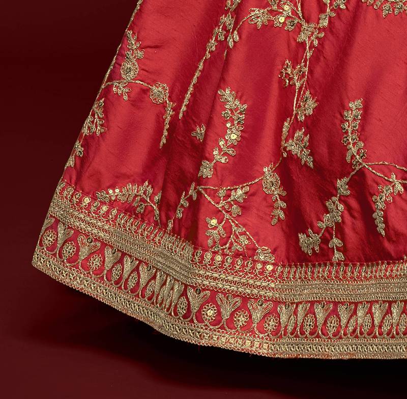 Elegance Crimson Dori and Sequins Embroidered Bridal Designer Lehenga Choli set