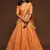 Elegance Orange Dori and Sequins Embroidered Bridal Designer Lehenga Choli set