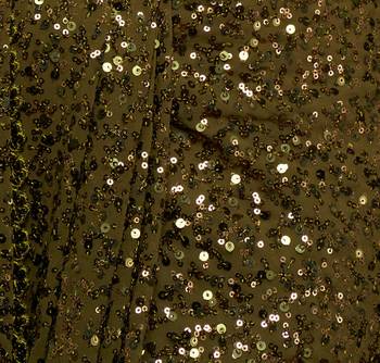 Olive Green Thread And Multiple Sequins Embroidered Georgette Designer Saree 10