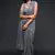 SLATE GREY THREAD AND MULTIPLE SEQUINS EMBROIDERED GEORGETTE DESIGNER SAREE