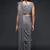 SLATE GREY THREAD AND MULTIPLE SEQUINS EMBROIDERED GEORGETTE DESIGNER SAREE