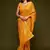 HONEY YELLOW THREAD AND MULTIPLE SEQUINS EMBROIDERED GEORGETTE DESIGNER SAREE