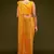 HONEY YELLOW THREAD AND MULTIPLE SEQUINS EMBROIDERED GEORGETTE DESIGNER SAREE