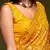 HONEY YELLOW THREAD AND MULTIPLE SEQUINS EMBROIDERED GEORGETTE DESIGNER SAREE
