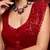 RUBY RED THREAD AND MULTIPLE SEQUINS EMBROIDERED GEORGETTE DESIGNER SAREE
