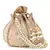 Anekaant Lotus Pastel Pink & Gold Velvet  Floral Embellished potlibags