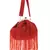 Anekaant Dangle Red Faux Silk Embellished Clutch