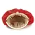 Anekaant Dangle Red Faux Silk Embellished Clutch