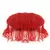 Anekaant Dangle Red Faux Silk Embellished Clutch