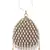 Anekaant Dangle Tan & Off White Velvet Pearl Embellished Clutch