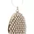 Anekaant Dangle Tan & Off White Velvet Pearl Embellished Clutch