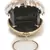 Anekaant Dangle Tan & Off White Velvet Pearl Embellished Clutch