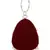 Anekaant Dangle Maroon & Off White Velvet Pearl Embellished Clutch