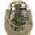 Anekaant Cask Gold & Multi Metal Floral Mosaic Clutch
