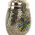 Anekaant Cask Gold & Multi Metal Floral Mosaic Clutch