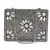 Anekaant Mosaic Silver & White Metal Floral Mosaic Clutch