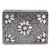 Anekaant Mosaic Silver & White Metal Floral Mosaic Clutch