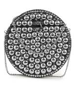 Anekaant Mosaic Silver Metal Polka Dot Mosaic Clutch