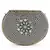 Anekaant Mosaic Silver & Oilve Metal Floral Mosaic Clutch