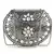 Anekaant Mosaic Silver & White Metal Floral Mosaic Clutch