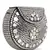 Anekaant Mosaic Silver & White Metal Floral Mosaic Clutch