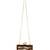 Anekaant Balk Brown & Gold Wooden Wave Moire Wooden Sequined Clutch