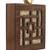 Anekaant Balk Brown & Gold Wooden Geometric Wooden Sequined Clutch