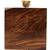 Anekaant Balk Brown & Gold Wooden Geometric Wooden Sequined Clutch