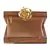 Anekaant Balk Brown & Gold Wooden Geometric Wooden Sequined Clutch