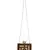 Anekaant Balk Brown & Gold Wooden Geometric Wooden Sequined Clutch