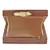 Anekaant Balk Brown & Gold Wooden Abstract Wooden Sequined Clutch