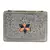 Anekaant Mosaic Silver & Multi Metal & Stone Floral Mosaic Clutch